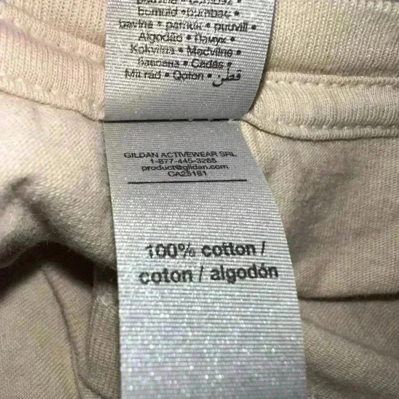 Thankful Mama with Leopard Lightening Bolt / Women's Gildan T-Shirt Beige S/Fall - Picture 7 of 9